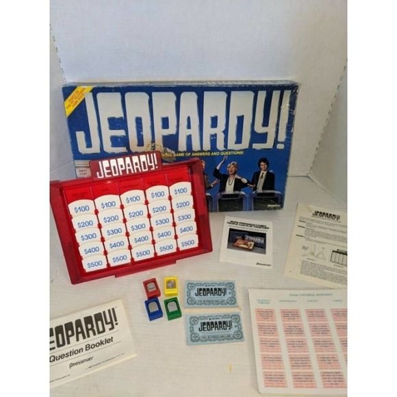 vintage 1986 Jeopardy Board Game Pressman 2nd Edition Alex Trebek Complete - Picture 1 of 12